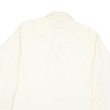 WRANGLER Mens White Polyester Blend Western Shirt XL Button Front Pockets