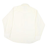WRANGLER Mens White Polyester Blend Western Shirt XL Button Front Pockets