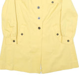 CYCLONE Womens Yellow Jacket M Polyester Plain Button Closure Stylish