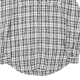 FILA Mens Black & White Check Shirt XL Button Down Cotton Casual Regular Fit