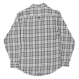 FILA Mens Black & White Check Shirt XL Button Down Cotton Casual Regular Fit