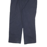 DICKIES Mens Cotton Blend Navy Regular Fit Straight Leg Trousers W34 L31
