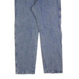 WRANGLER Mens Relaxed Blue Denim Cotton Blend Jeans W36 L30 Zip Closure Casual