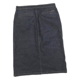 CALVIN KLEIN JEANS Womens Blue Denim Straight Knee Length Cotton Blend Skirt M