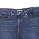 LEVI'S Womens Denim Blue Casual Shorts M W32 Distressed Raw Hem