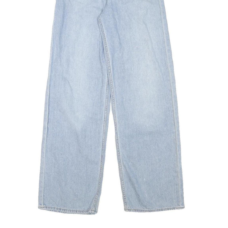 LEVI'S Womens Blue Loose Straight Denim Light W26 L29 Comfortable Zip Jeans