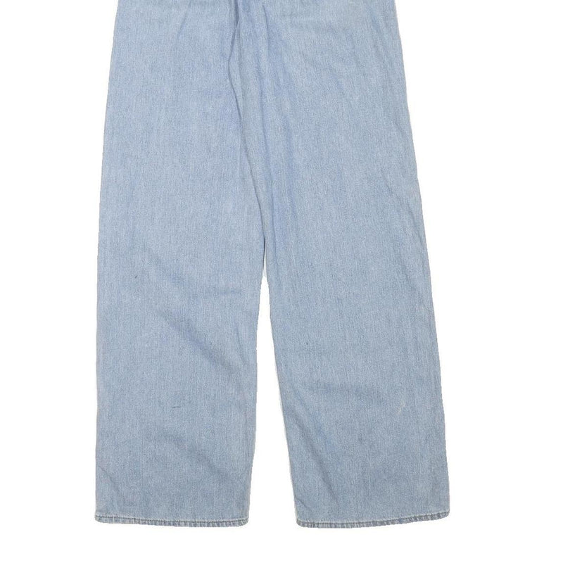 LEVI'S Womens Blue Loose Straight Denim Light W26 L29 Comfortable Zip Jeans