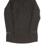 MAMMUT Womens Black Outdoor Jacket S Polyester Blend Hooded Zip Plain Stylish