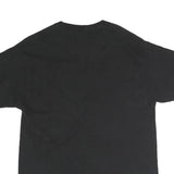 CHAMPION Mens Black Cotton Graphic T-Shirt L Short Sleeve Crew Neck Logo