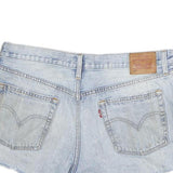 LEVI'S Womens Denim Blue Cut-Off Ripped Shorts M W34 Casual Summer