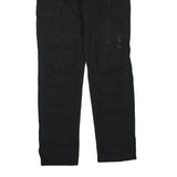 DICKIES Mens Cotton Blend Black Regular Fit Cargo Trousers W34 L34 Workwear