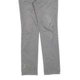 Calvin Klein Womens Slim Grey Denim Jeans Cotton Blend Zip W32 L30 Stylish Fit