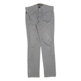 Calvin Klein Womens Slim Grey Denim Jeans Cotton Blend Zip W32 L30 Stylish Fit