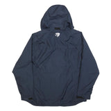 NIKE Mens Navy Blue Sports Logo Zip Hooded Jacket XL Polyester Blend Plain