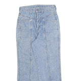 Womens Light Blue Relaxed Fit Straight Denim Cotton Blend Jeans W26 L28 Casual