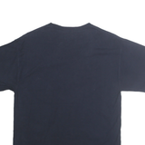 CHAMPION Mens Navy Blue Cotton T-Shirt M Short Sleeve Crew Neck Casual Logo