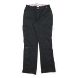 KOI Womens Cotton Blend Black Regular Straight Trousers W28 L30 Casual Workwear