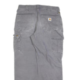 CARHARTT Mens Relaxed Workwear Jeans Grey Cotton Blend Cargo W32 L30 Durable