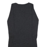 Womens Grey Wool Blend Bodycon Jersey Dress XS Long Sleeve Round Neck