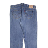 LEVI'S 751 02 Mens Jeans Blue Relaxed Straight Denim Medium W40 L32 Classic Zip
