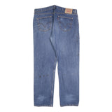 LEVI'S 751 02 Mens Jeans Blue Relaxed Straight Denim Medium W40 L32 Classic Zip