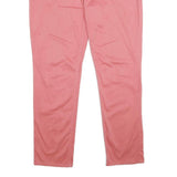 LEVI'S Womens Cotton Blend Pink Relaxed Straight Trousers W38 L33