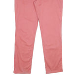 LEVI'S Womens Cotton Blend Pink Relaxed Straight Trousers W38 L33