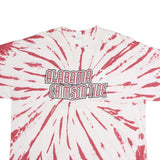 GILDAN Mens White & Red Alabama Crimson Tide Tie Dye T-Shirt 2XL Short Sleeve