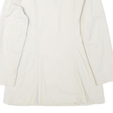CROYDOR Womens White Jacket S Cotton Blend Button Casual Classic Tailored