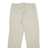 SWITCHER Mens Nylon Beige Regular Fit Straight Leg Trousers W34 L33 Lightweight