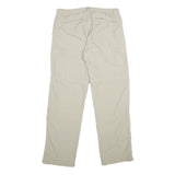 SWITCHER Mens Nylon Beige Regular Fit Straight Leg Trousers W34 L33 Lightweight