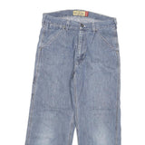 OLD NAVY Mens Regular Blue Jeans Cotton Blend W32 L26 Zip Straight Pocket