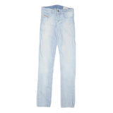 DIESEL Womens Slim Light Blue Denim Jeans W26 L32 Stylish Cotton Blend Zip