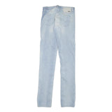 DIESEL Womens Slim Light Blue Denim Jeans W26 L32 Stylish Cotton Blend Zip