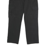 DICKIES Mens Black Regular Fit Straight Trousers W34 L30 Workwear Cargo Style