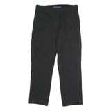 DICKIES Mens Black Regular Fit Straight Trousers W34 L30 Workwear Cargo Style