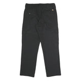 DICKIES Mens Black Regular Fit Straight Trousers W34 L30 Workwear Cargo Style