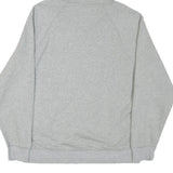 VANS Mens Grey Hoodie L Cotton Blend Pullover Casual Plain Drawstring