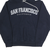OCEAN BEACH Womens Navy Blue San Francisco California Hoodie S Cotton Casual