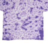 BACK TO THE FUTURE Mens Purple Tie Dye Graphic T-Shirt 2XL Short Sleeve Crew