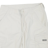 WRANGLER Mens White Cargo Cotton Blend Shorts M W34 Casual Pocket Style