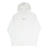 CHAMPION REVERSE WEAVE Mens White Hoodie S Cotton Blend Classic Pullover