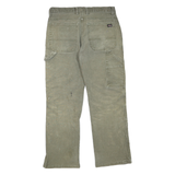 DICKIES Mens Regular Fit Straight Cotton Blend Work Trousers W32 L29 Paint