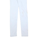 DOLCE & GABBANA Womens Slim White Jeans Denim W28 L36 Stylish Cotton Blend Zip