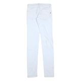 DOLCE & GABBANA Womens Slim White Jeans Denim W28 L36 Stylish Cotton Blend Zip