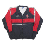 ATLETICA Mens Black & Red Zip Jacket XL Polyester Blend Athletic Sportswear