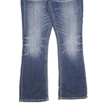 DAY TRIP Womens Regular Blue Denim Stone Wash Jeans W34 L30 Stylish Distressed