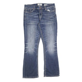 DAY TRIP Womens Regular Blue Denim Stone Wash Jeans W34 L30 Stylish Distressed
