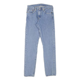 LEVI'S Mens Slim Blue Denim Light Woven Zip Jeans W26 L30 Classic Casual
