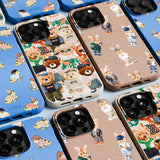 Chocolate Brown Rabbit Friends Samsung Galaxy S24 Ultra Case